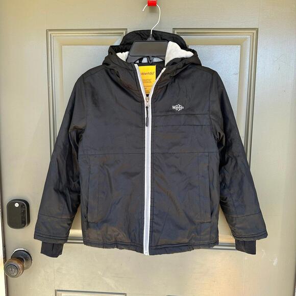 Wantdo Boys Hooded Winter Jacket Windproof Ski Fleece‎ Coat 6/7 - Picture 1 of 5